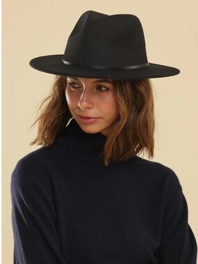 Morgan & Taylor Jessie felt fedora hat black